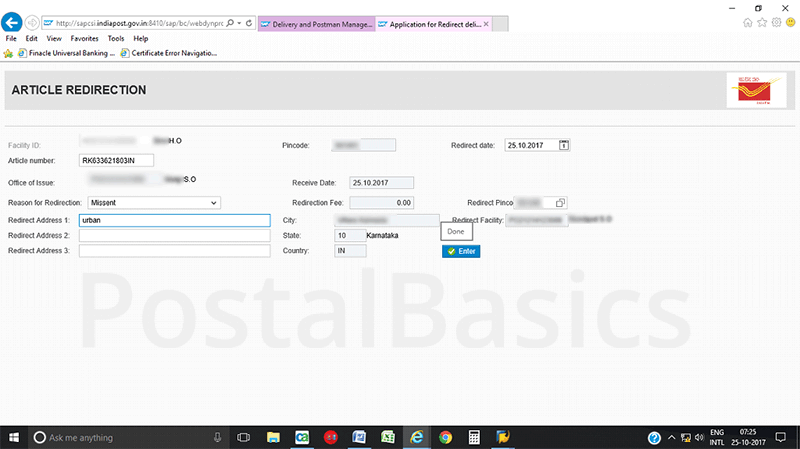 Accountable Mails Individual - DPMS Process