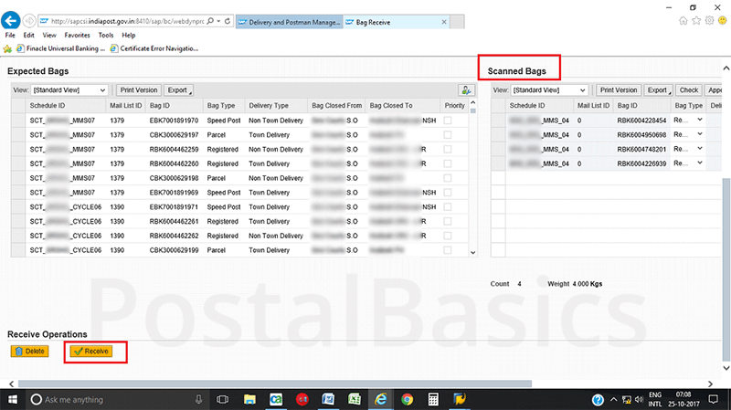 Accountable Mails Individual - DPMS Process