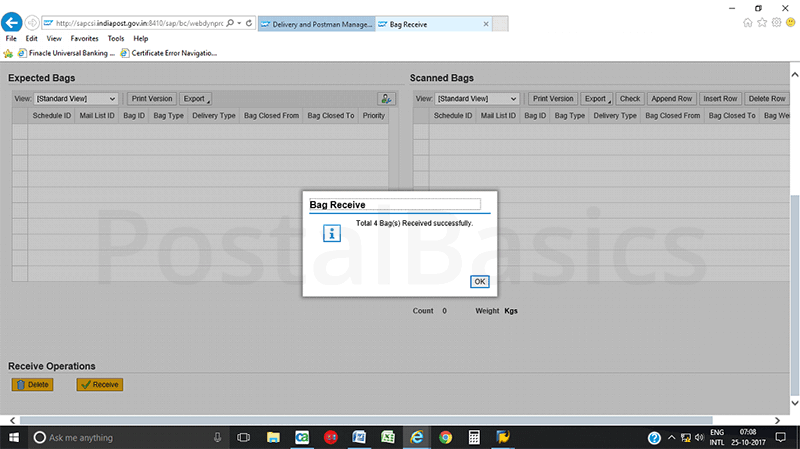 Accountable Mails Individual - DPMS Process