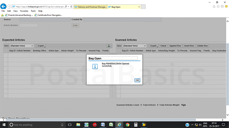Accountable Mails Individual - DPMS Process