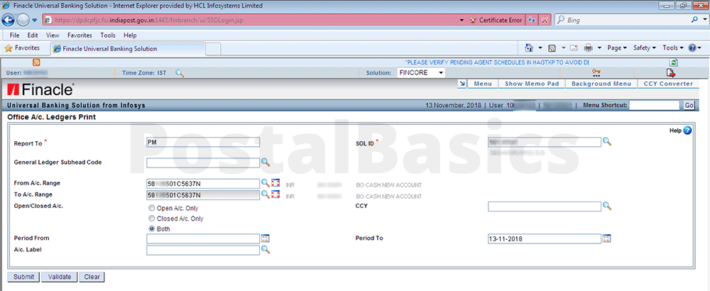 How to open SB/RD/TD accounts on Finacle from RICT?