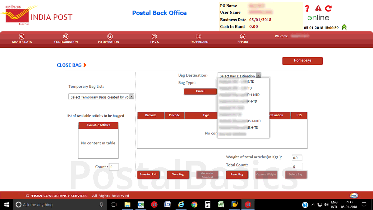 IPVS - Indian Post Visibility System