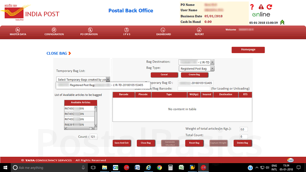 IPVS - Indian Post Visibility System
