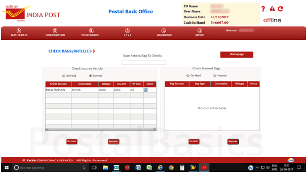 IPVS - Indian Post Visibility System