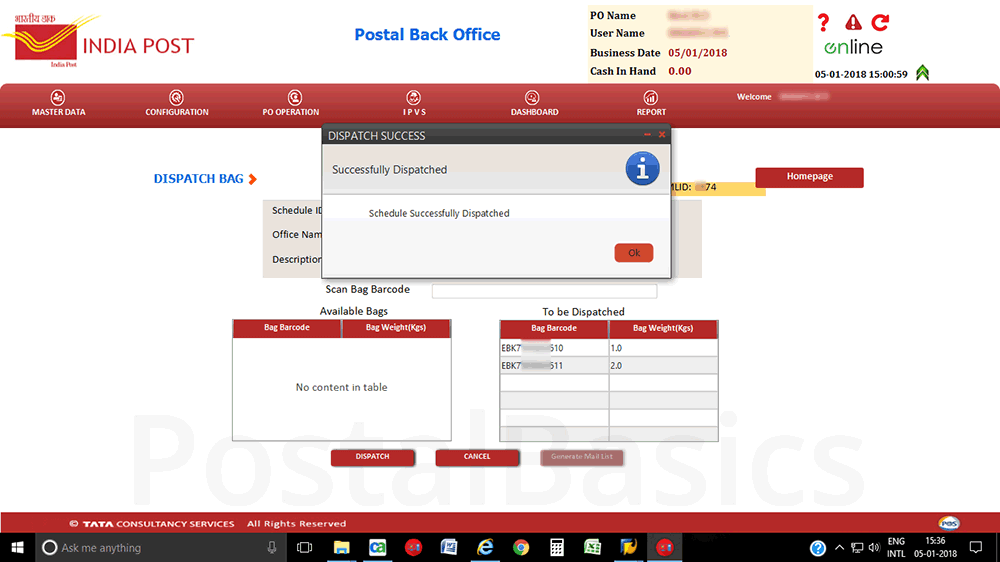 IPVS - Indian Post Visibility System