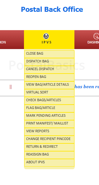 IPVS - Indian Post Visibility System