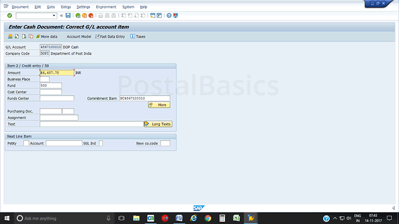 MMT/WUMT or Cash Conveyance Payment in SAP module