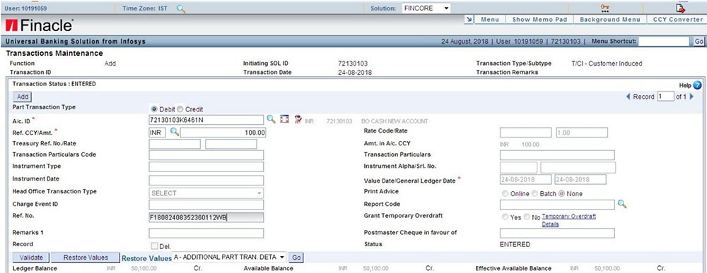 Funding RICT SB and SSA Account