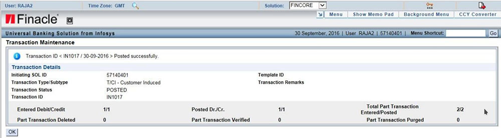 Funding RICT SB Account