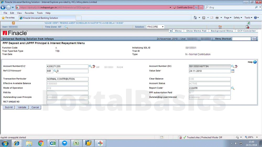 Funding SSA Account